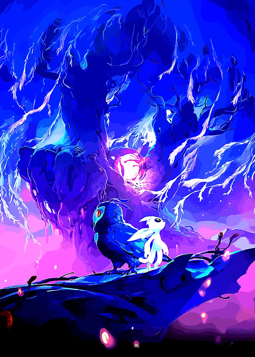 Ori the Will of the Wisps' Poster, picture, metal print, paint by