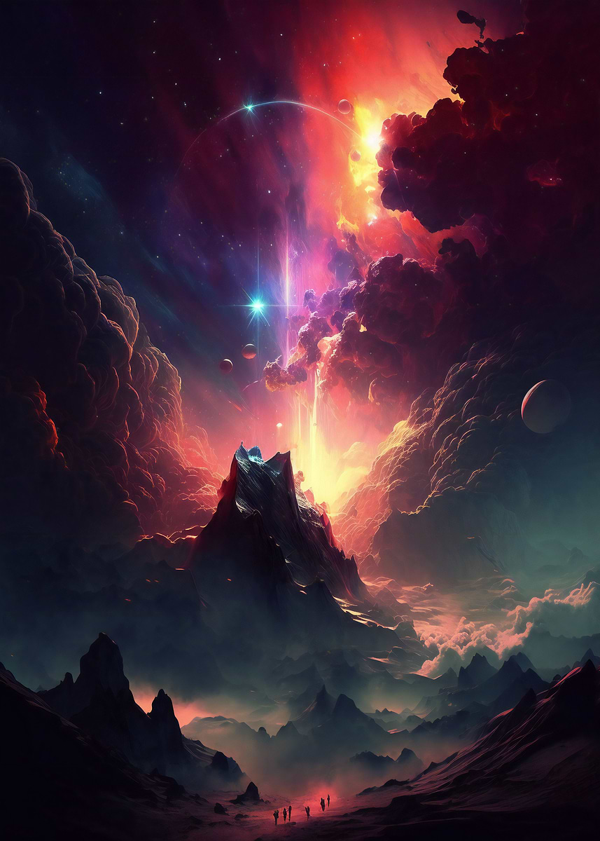 'Alien planet' Poster, picture, metal print, paint by Powerful Words ...