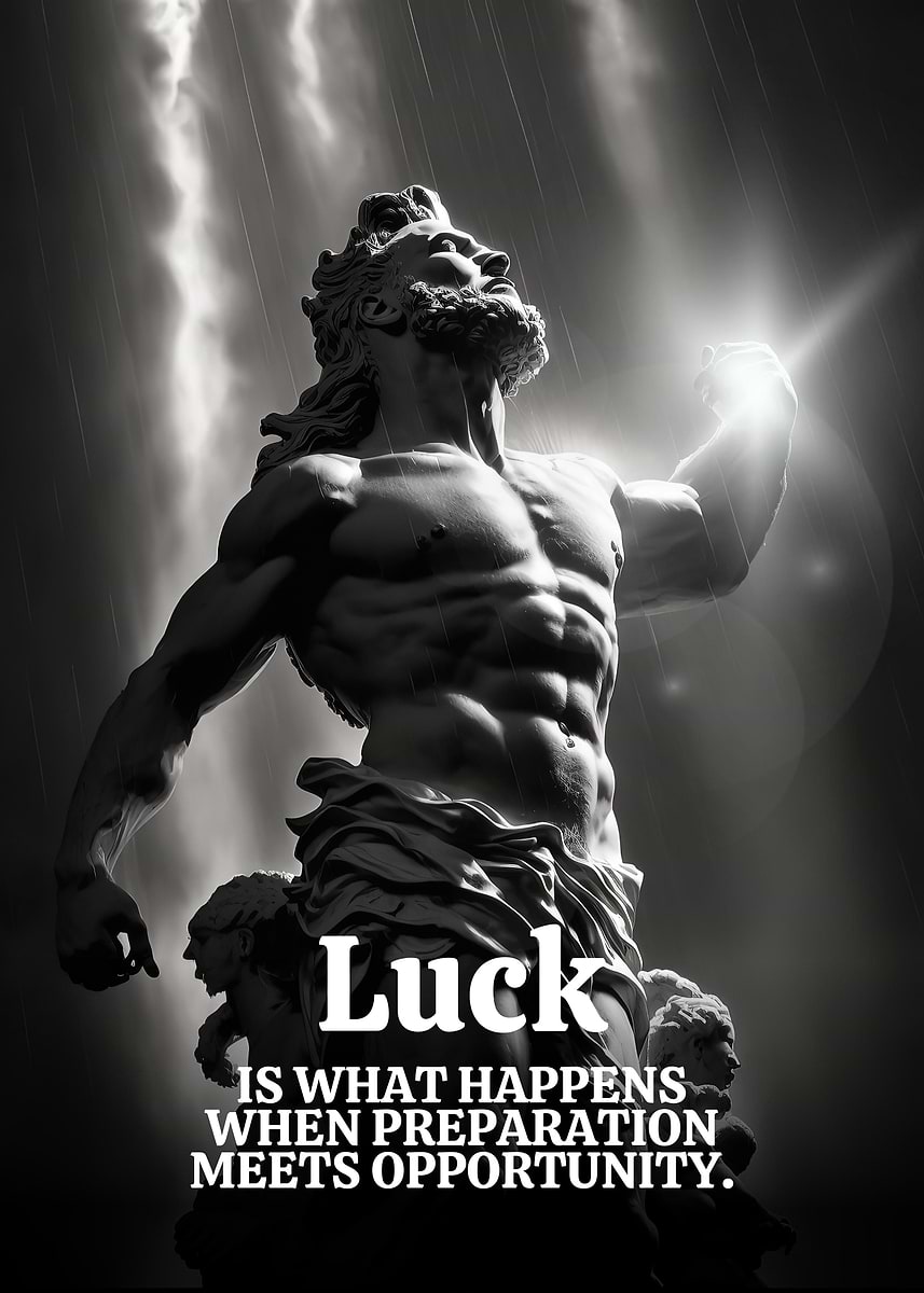Seeing Luck 'Luck' Poster, picture, metal print, paint by Ji wong | Displate