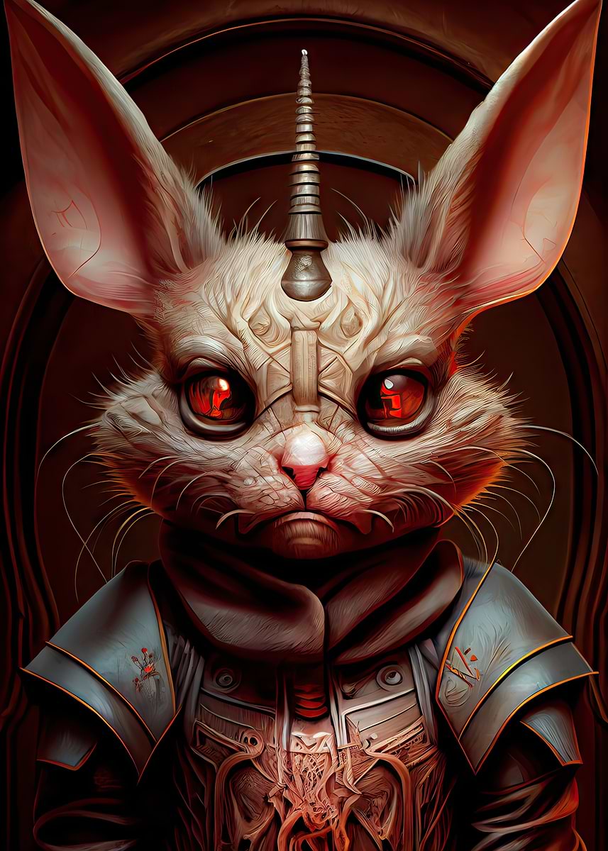 'The Demon Rabbit 2' Poster, picture, metal print, paint by Kingdom of ...