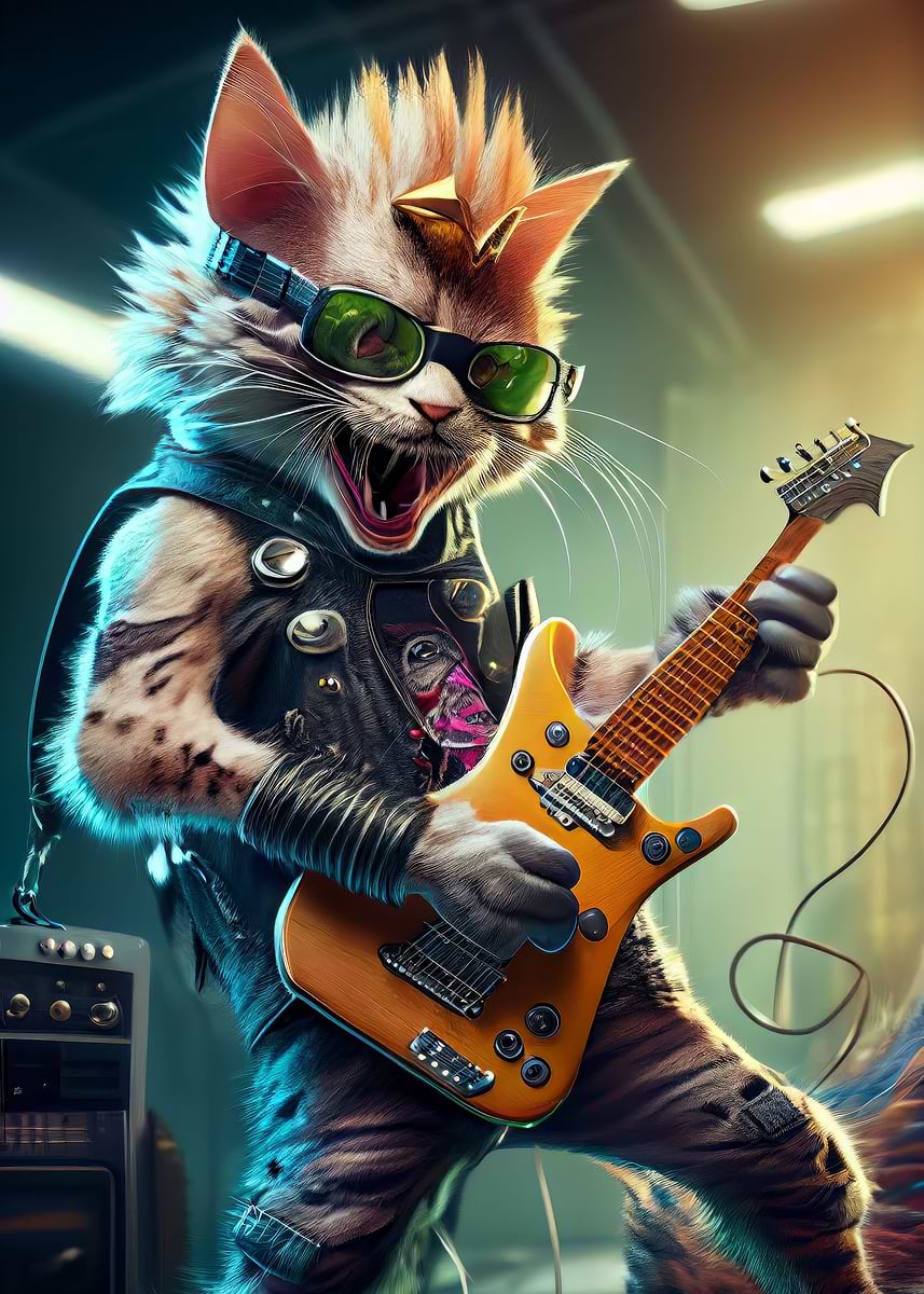 超希少 COOL CATS 50 s 60 s. ROCK & PUNK Punk Rock Kitty- ORIGINAL - Etsy