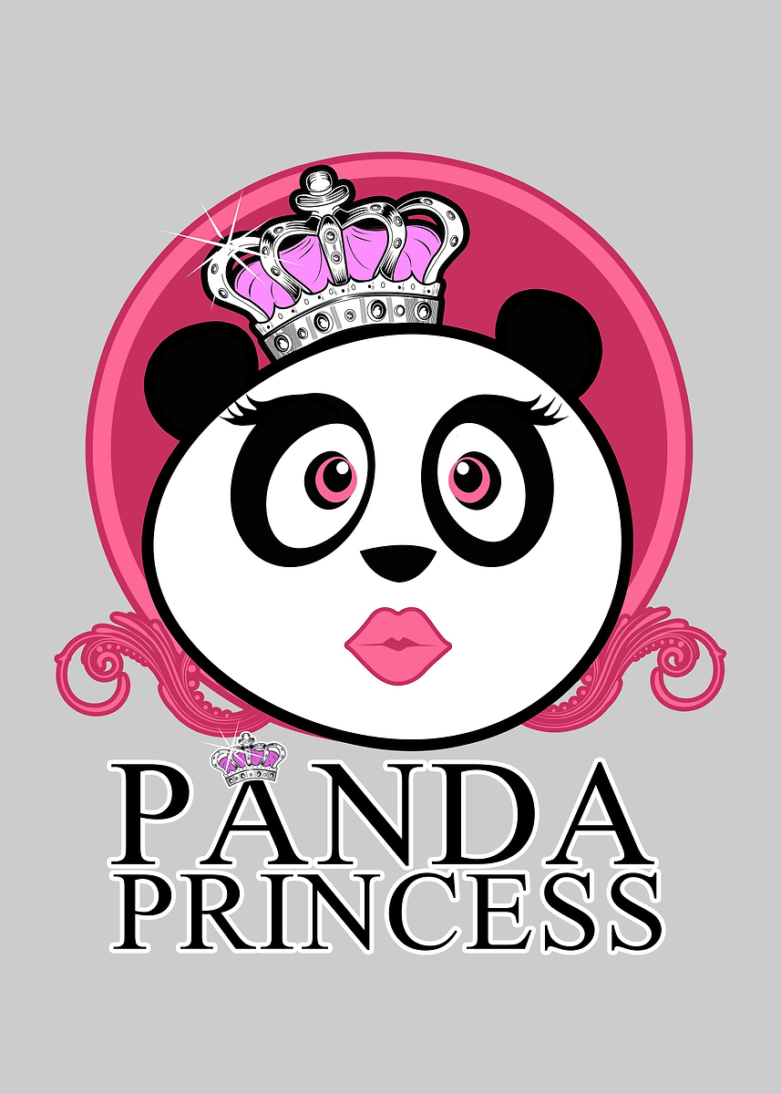 Princess Riding A Panda 'Panda Princess' Poster, picture, metal print, paint by Adamzworld ...