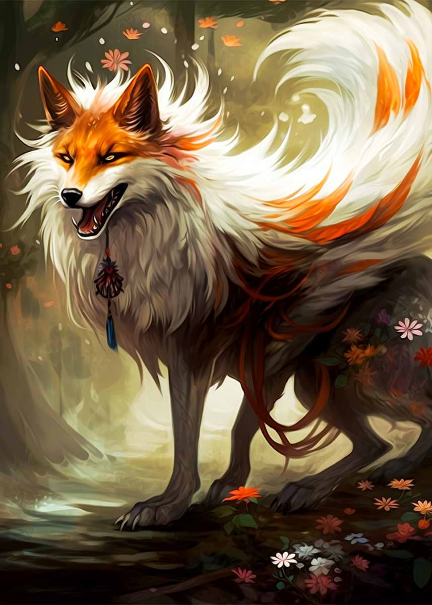 'Fantasy Fox' Poster, picture, metal print, paint by dnland thane ...