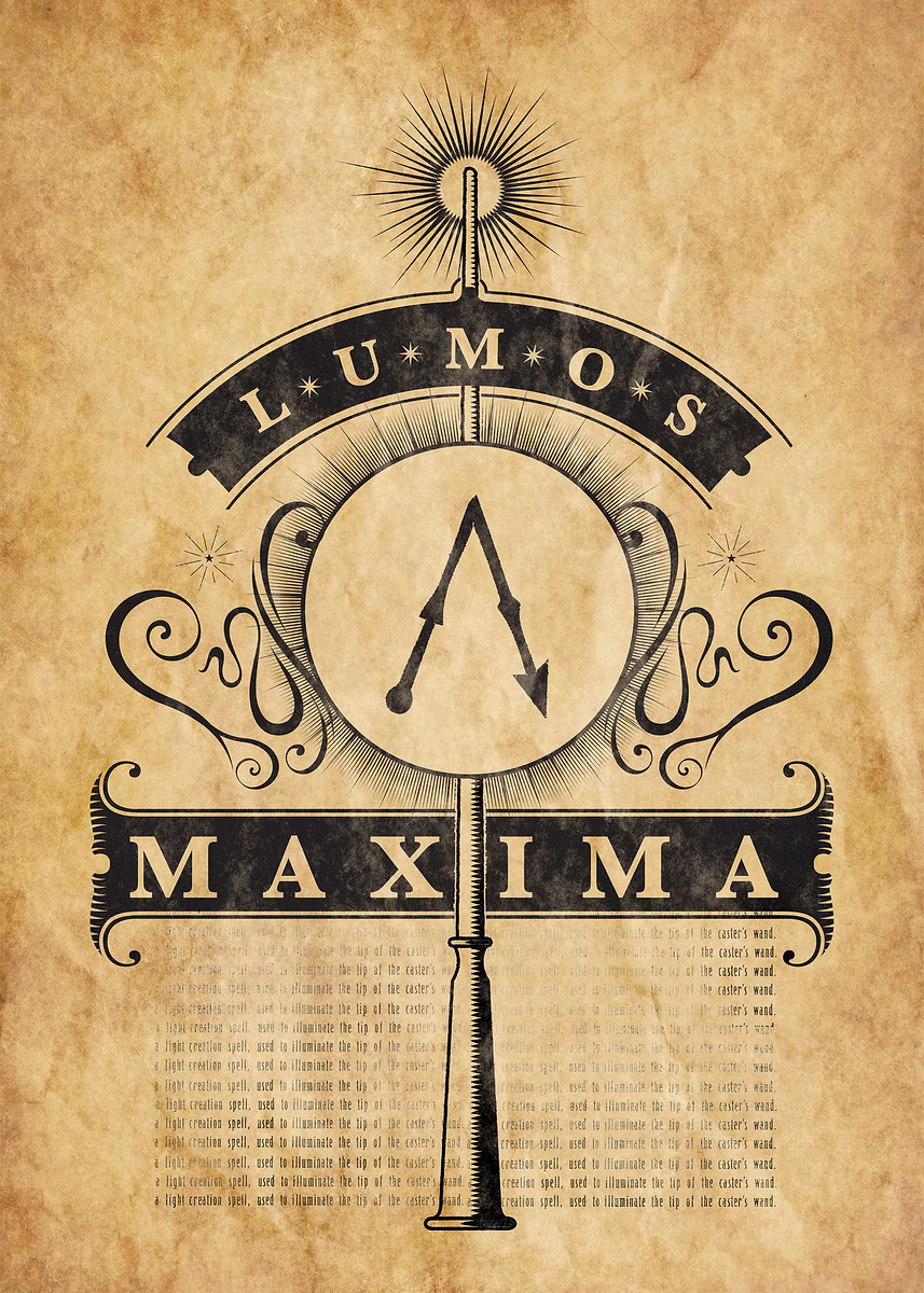 Lumos Maxima Chart' Poster, picture, metal print, paint by