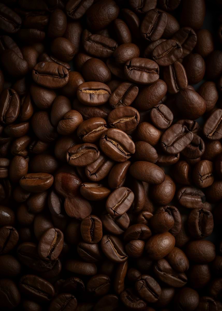 Coffee Beans — from the Culinary Canvas collection, a Pixaverse metal print