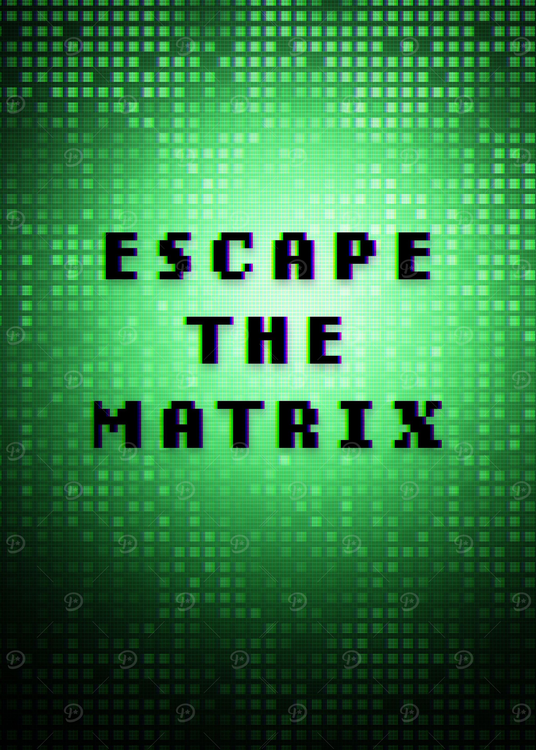 Breaking Matrix 'Escape the matrix' Poster, picture, metal print, paint by cypher the ...