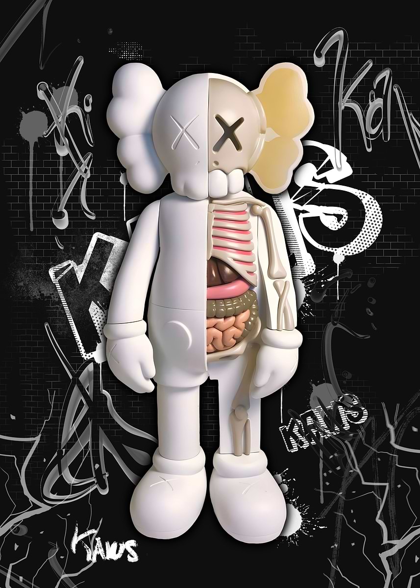 Kaws ポスター Kaws x Nike