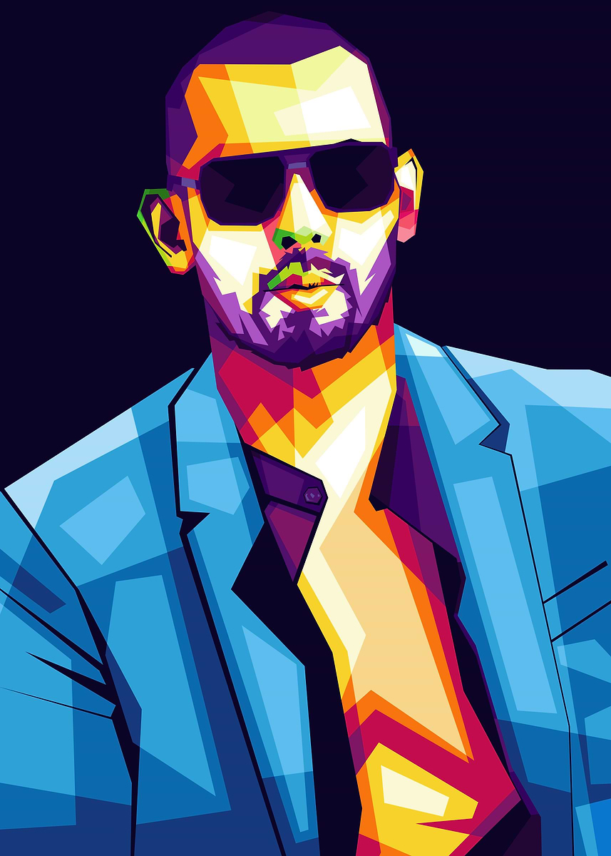 Andrew Tate Top G Pop Art' Poster, picture, metal print, paint by