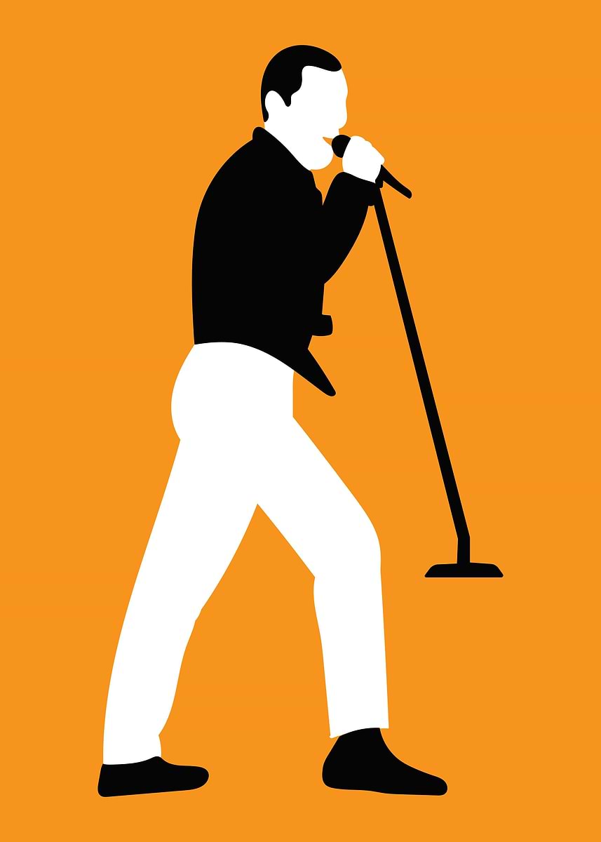 'Minimalist music singer' Poster, picture, metal print, paint by dam ...