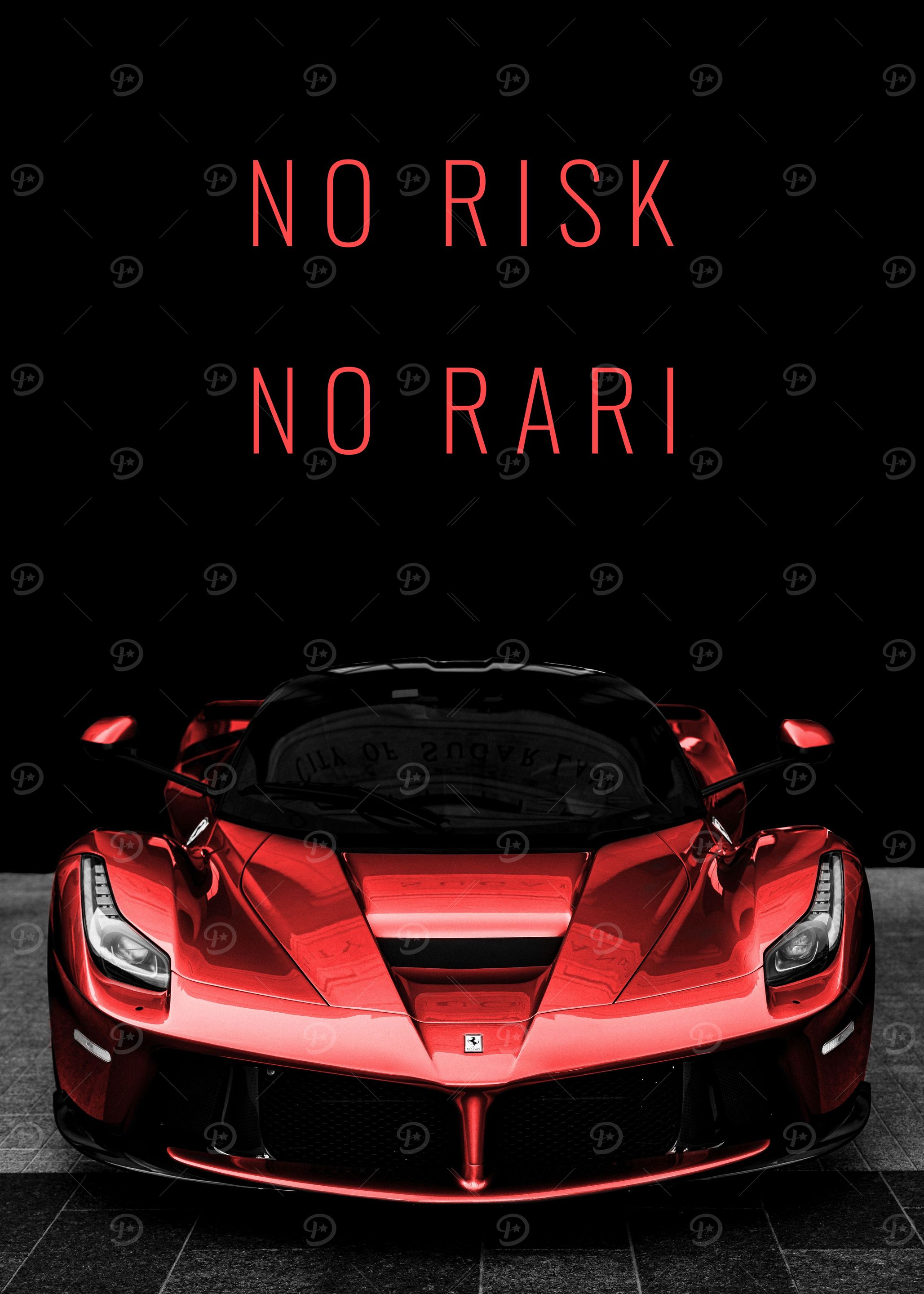 Ferrari LaFerrari No Risk' Poster, picture, metal print