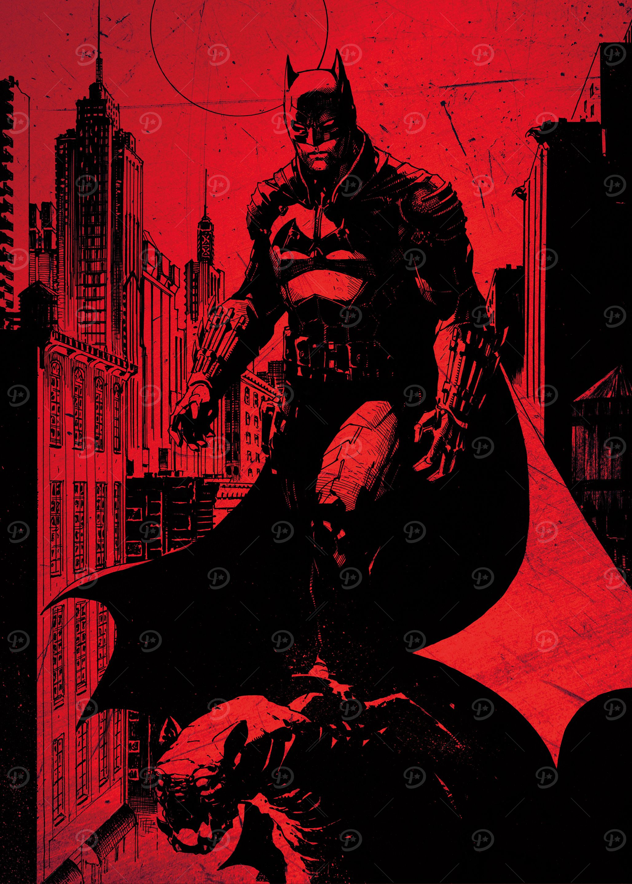 The Batman' Poster, picture, metal print, paint by DC Comics