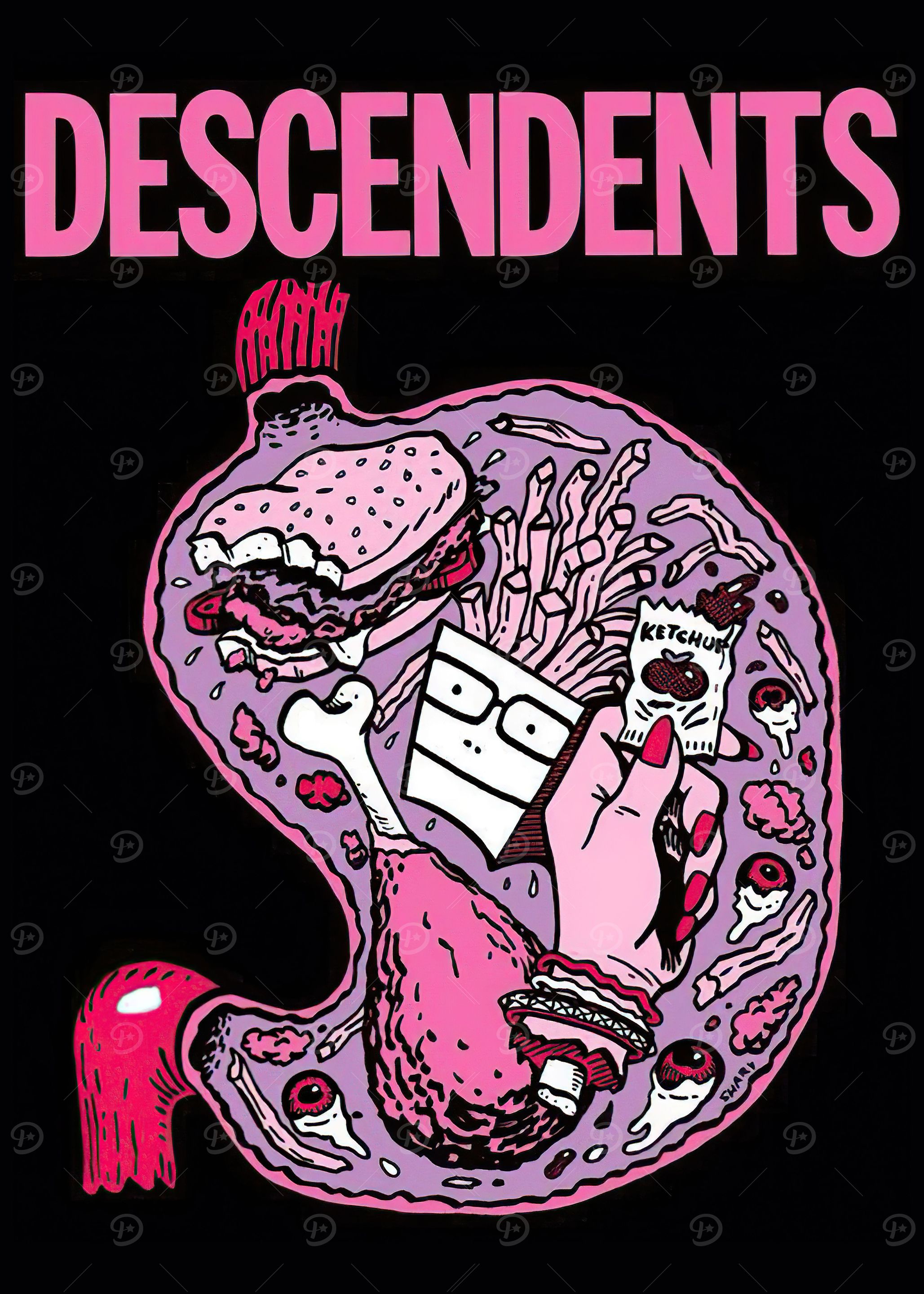 Descendents Poster' Poster, picture, metal print, paint by Hiruka
