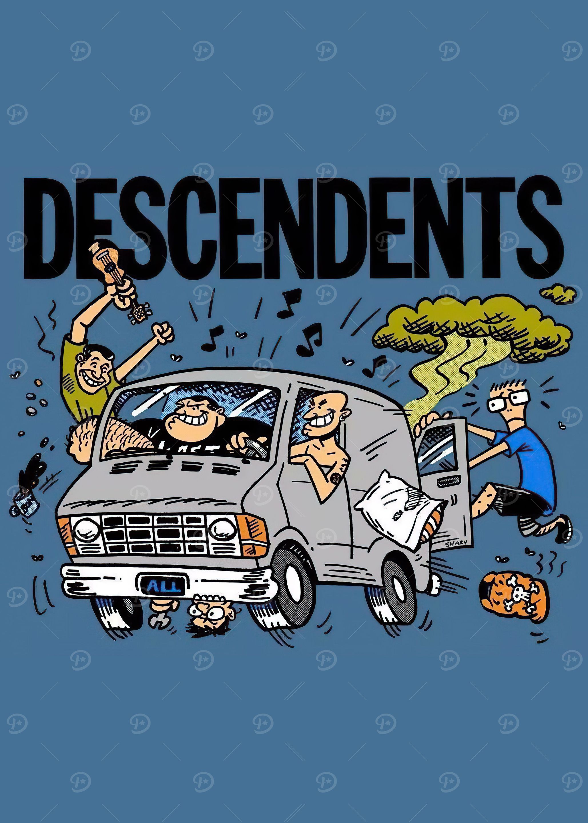 Descendents Poster' Poster, picture, metal print, paint by Hiruka