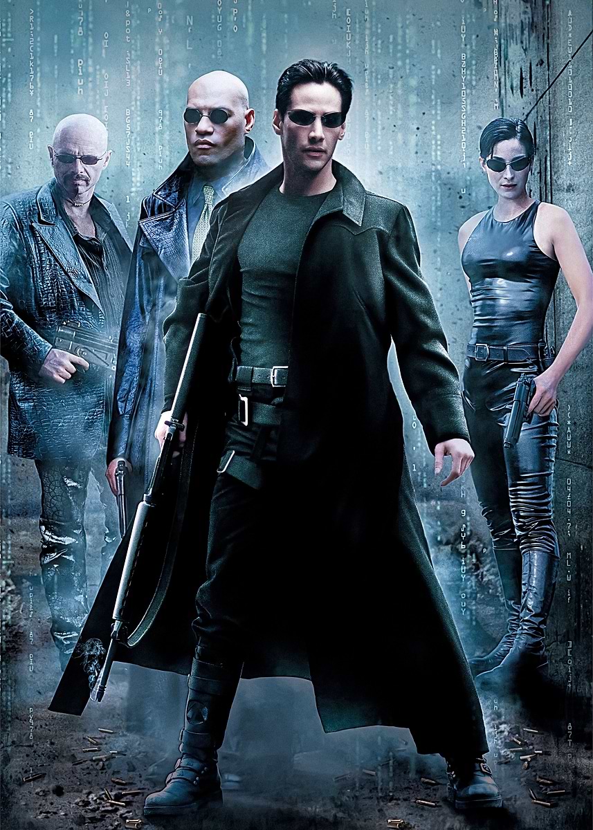 The Matrix Poster No Logo' Poster, picture, metal print, paint by