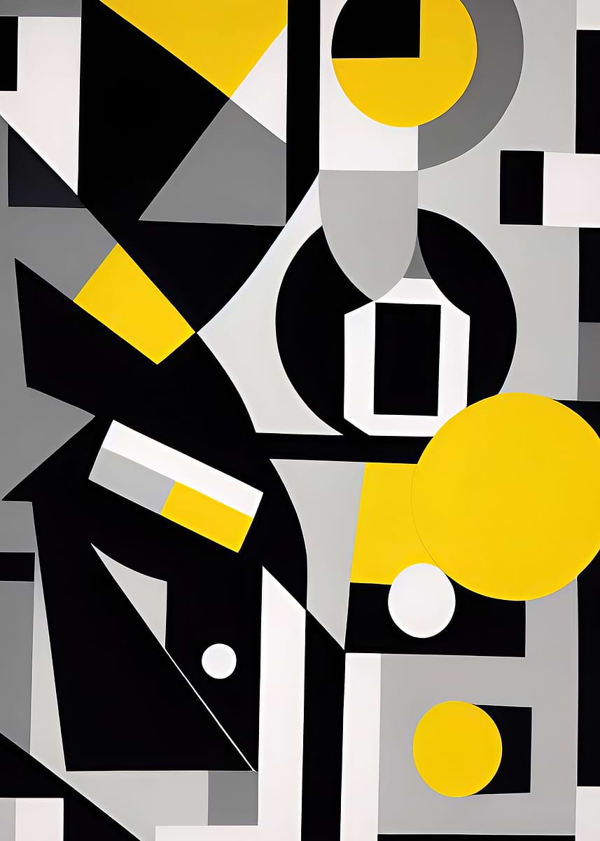 'Abstract Composition' Poster, picture, metal print, paint by ...