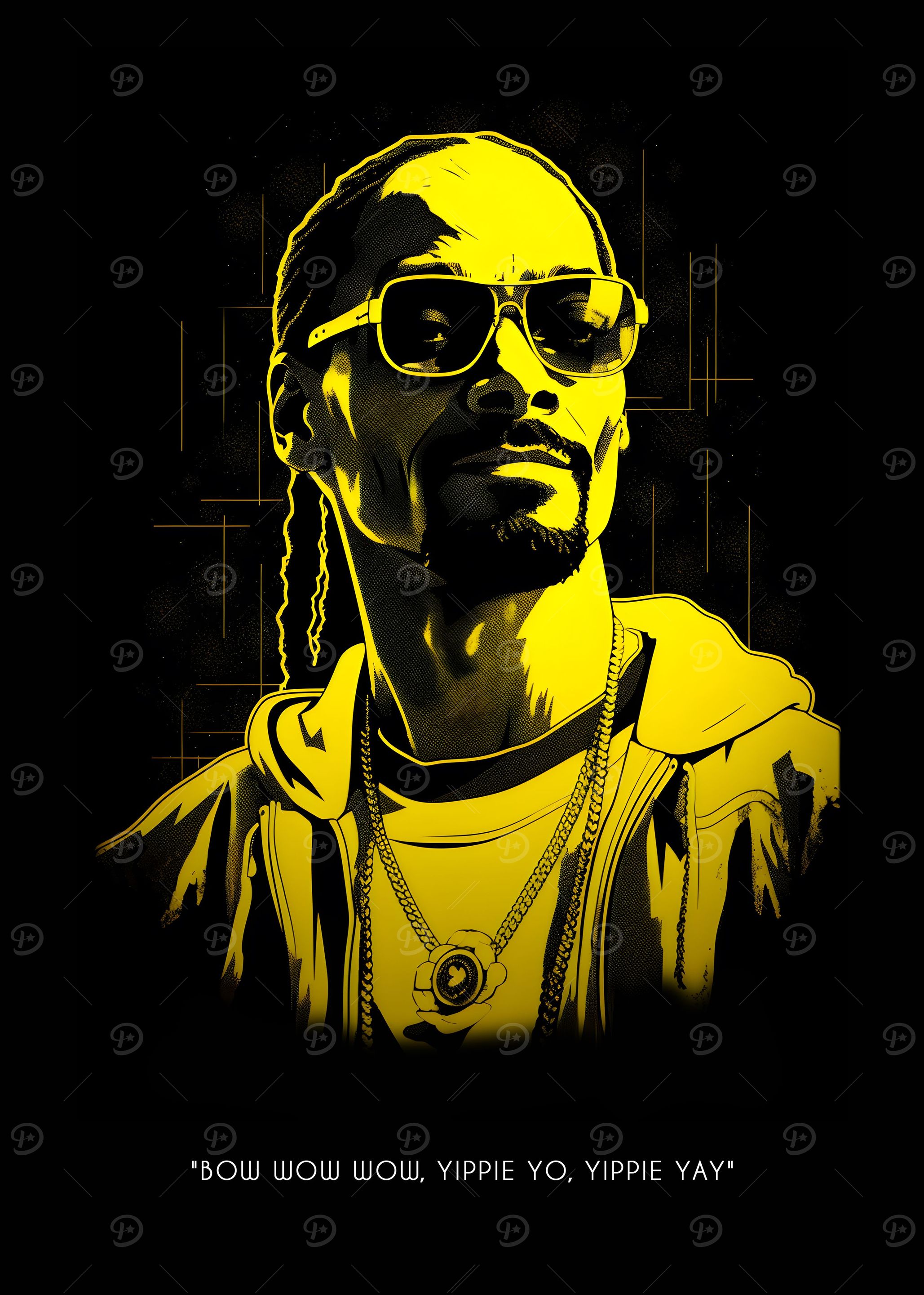 Snoop Dogg Lyrics' Poster, picture, metal print, paint by Louise