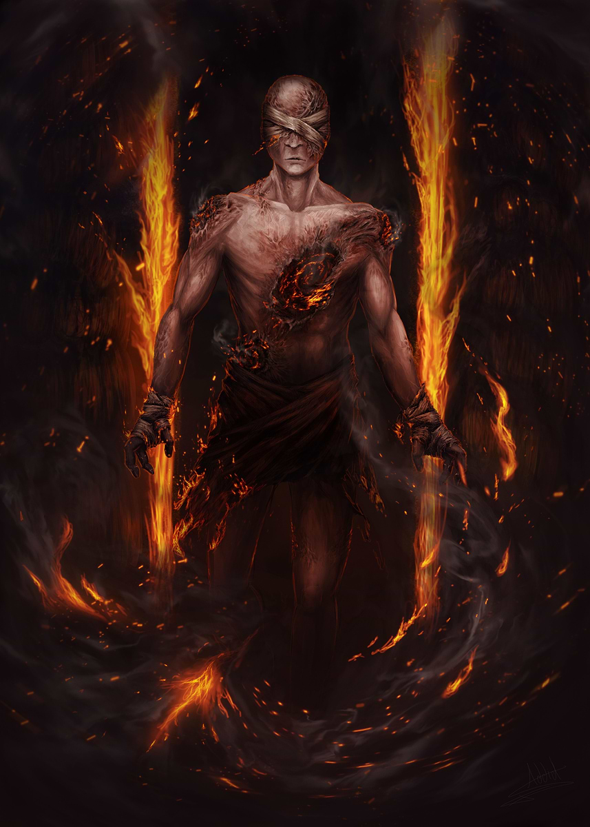 Lord of Frenzied Flame' Poster, picture, metal print, paint by