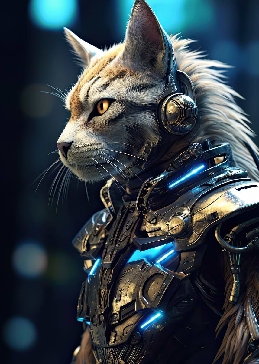Displate ディスプレイット化け猫メタルポースター