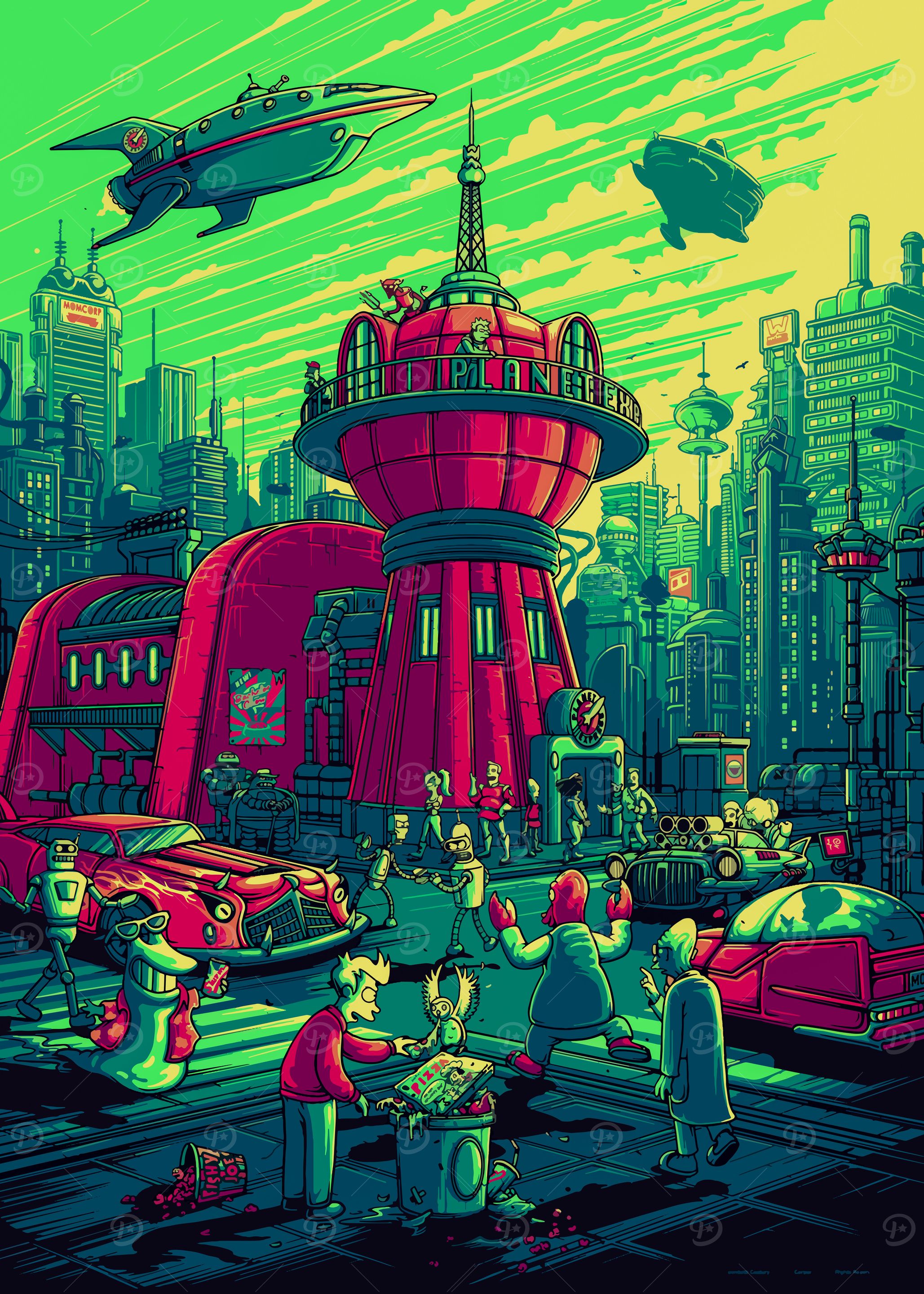 futurama poster' Poster, picture, metal print, paint by Co Bolo