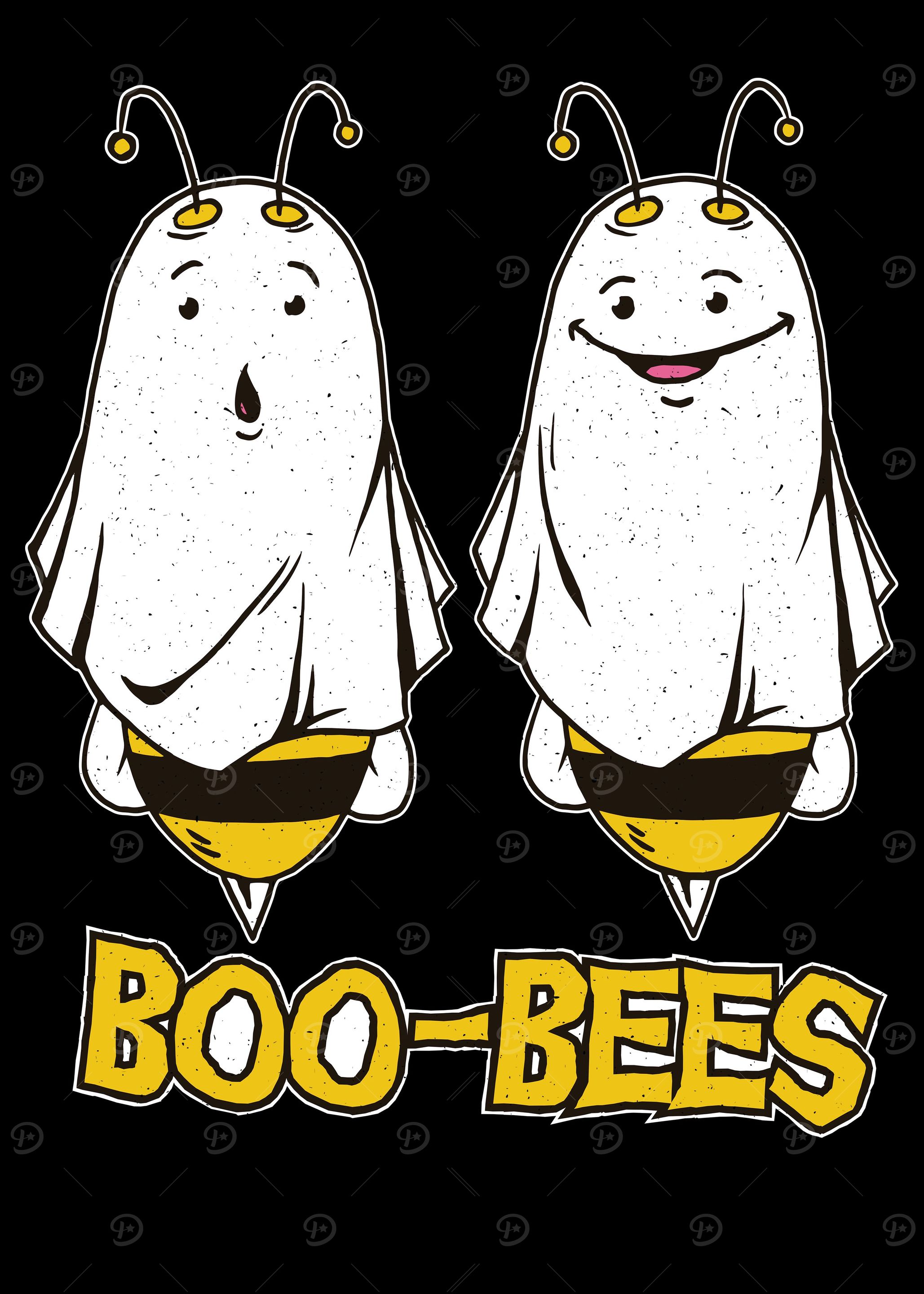 'Boo Bees Funny Halloween' Poster, picture, metal print, paint by Chris ...