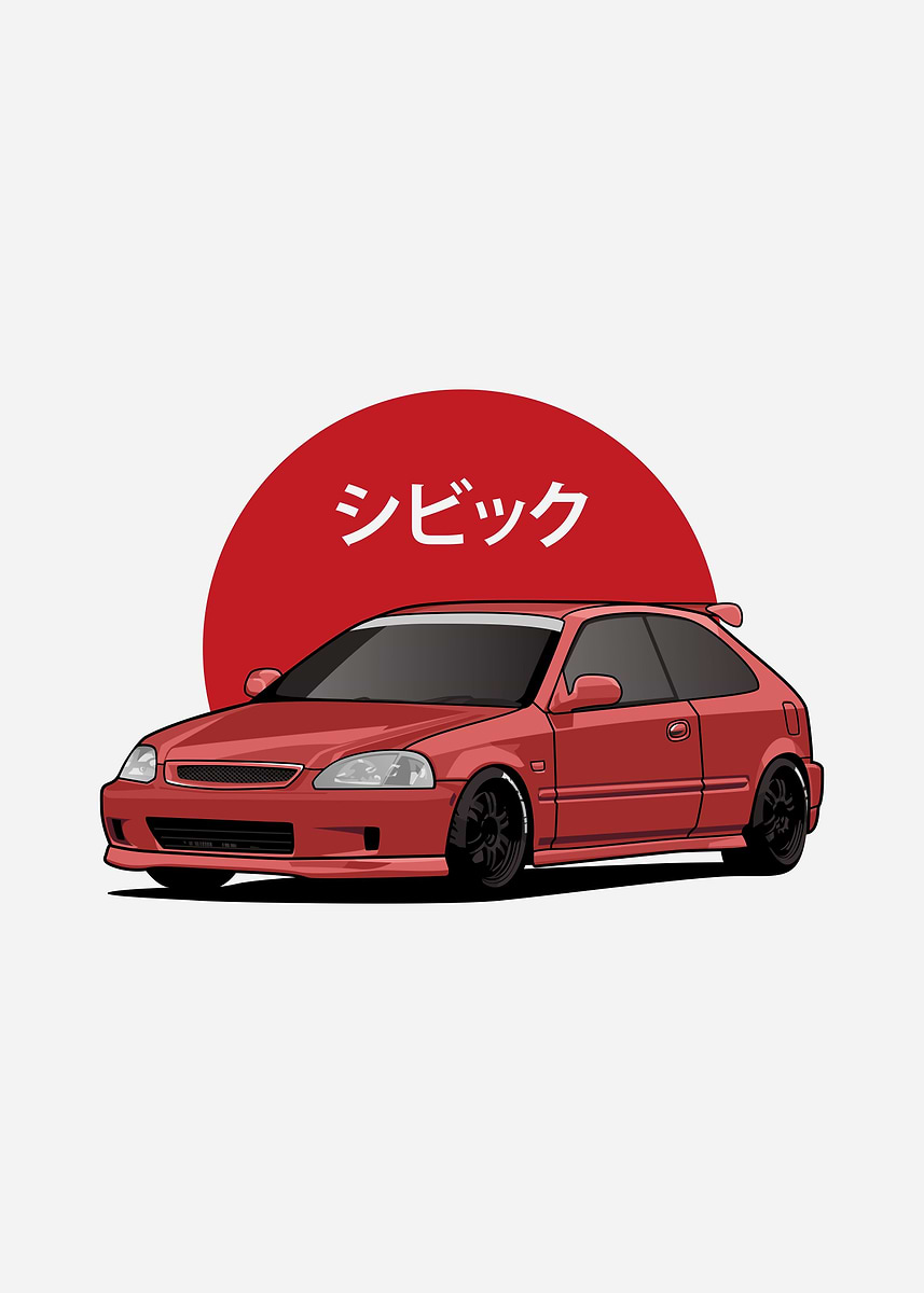Honda Type R 30th A3ポスター 30th Anniversary Type R Poster - Black – Vintage Culture