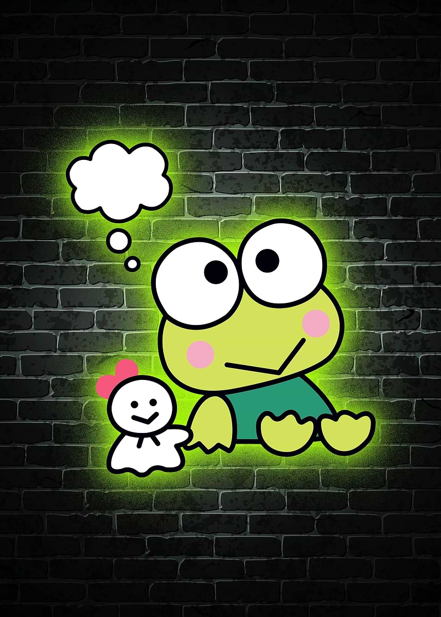 'frog cute neoo' Poster, picture, metal print, paint by Captain Artis ...