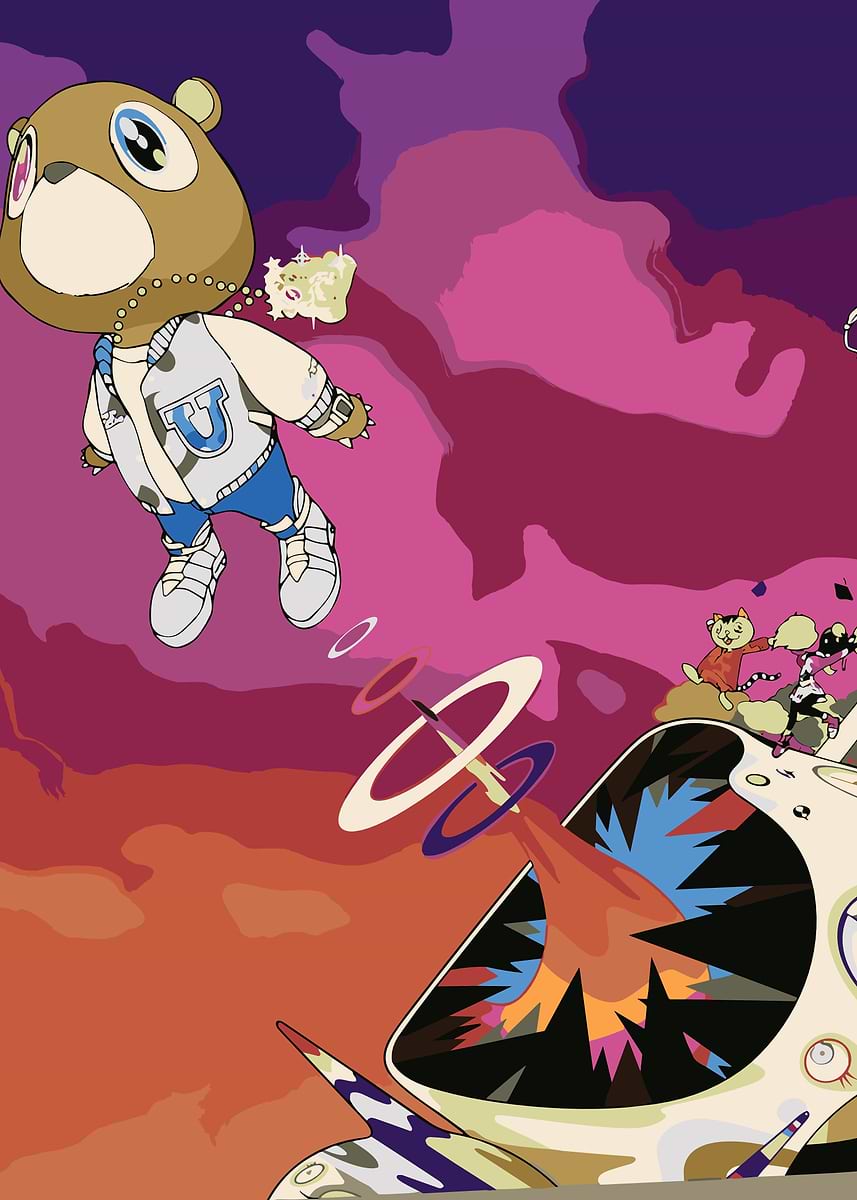 ☆Kanye West☆ Hiphop Banner American Rapper Kanye West Flag Banner Wall Hang Art Music