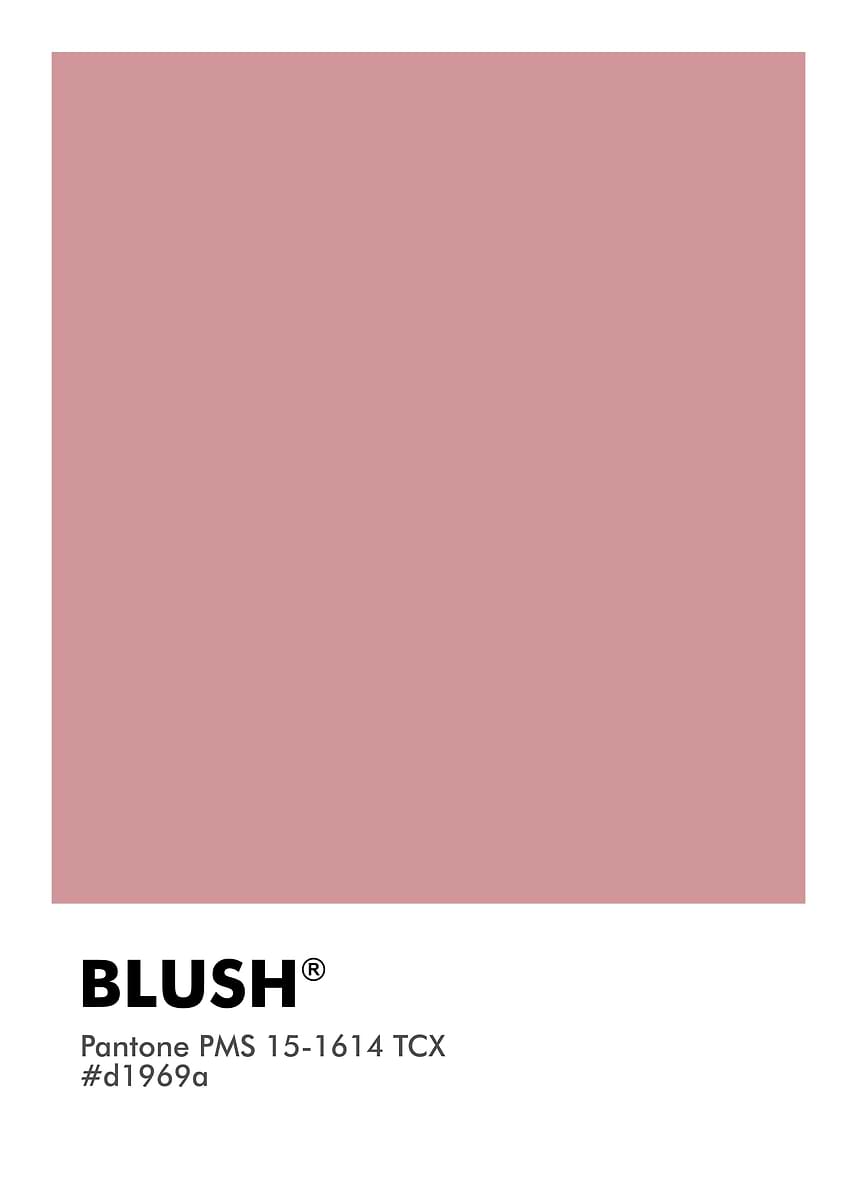 PANTONE BLUSH' Poster, picture, metal print, paint by Masahiro Art