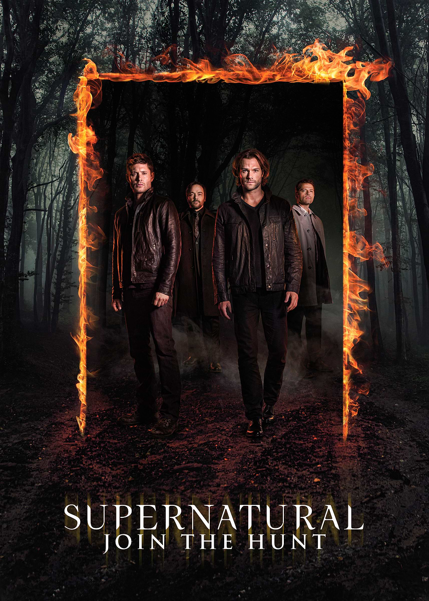 Supernatural Season 12' Poster, picture, metal print, paint by