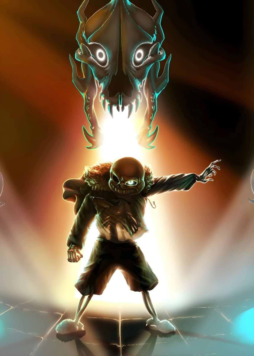 Sans Undertale ' Poster, picture, metal print, paint by death game