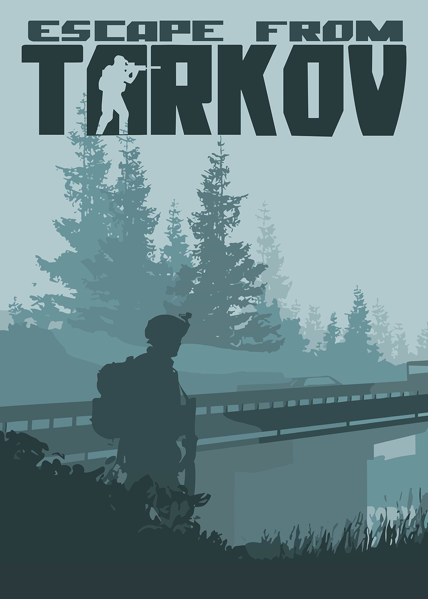 Escape from Tarkov' Poster, picture, metal print, paint by Laura
