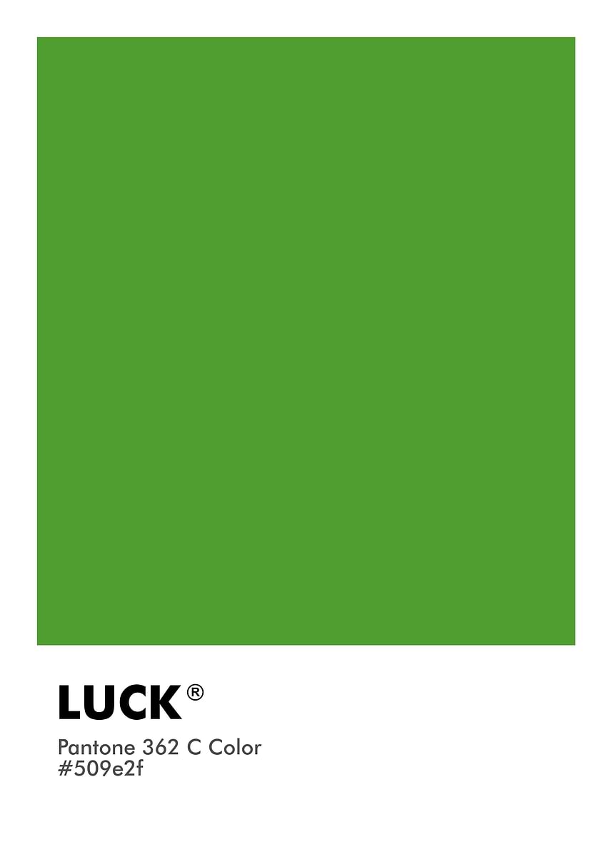 PANTONE LUCK' Poster, picture, metal print, paint by Masahiro Art