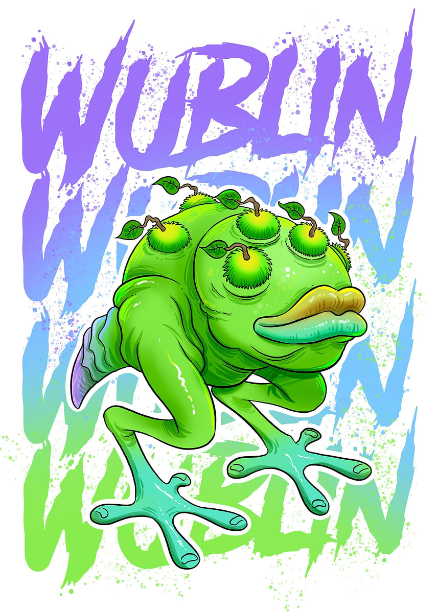 MY SINGING MONSTERS WUBLIN' Poster, picture, metal print, paint by