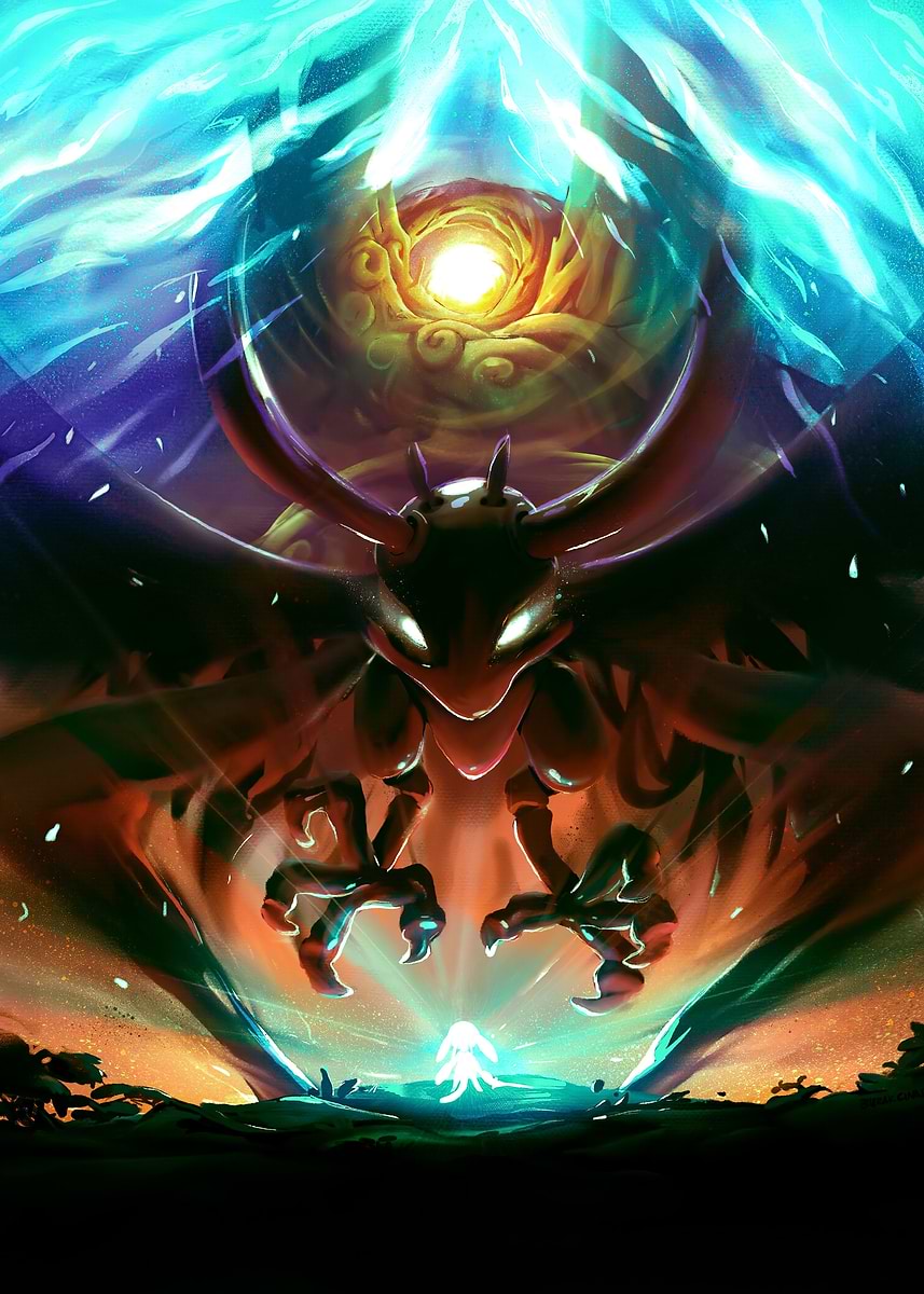 Ori and the Blind Forest' Poster, picture, metal print, paint by