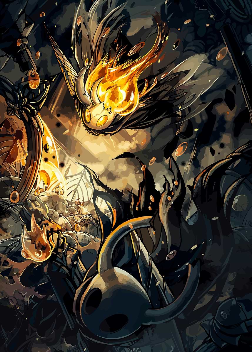 hollow knight' Poster, picture, metal print, paint by not approved