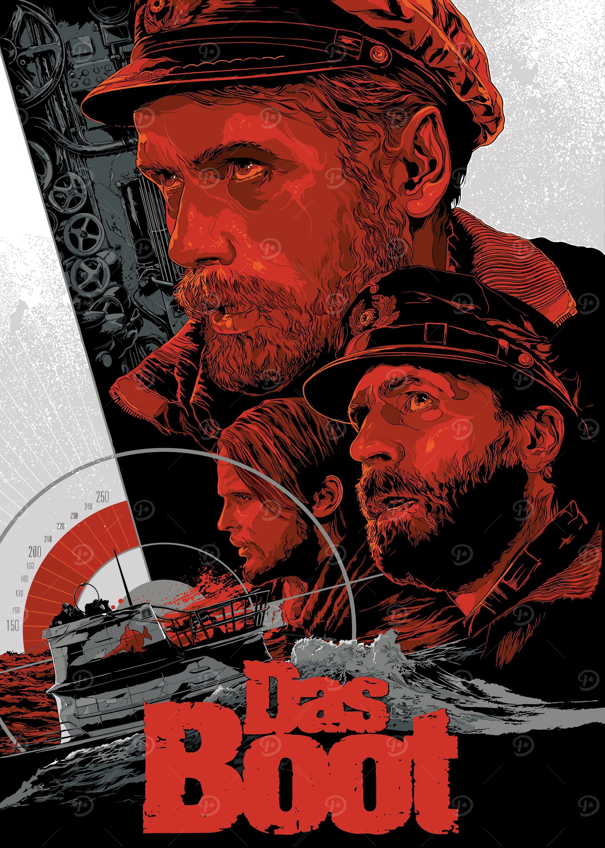 Das boot' Poster, picture, metal print, paint by Dickie77 | Displate