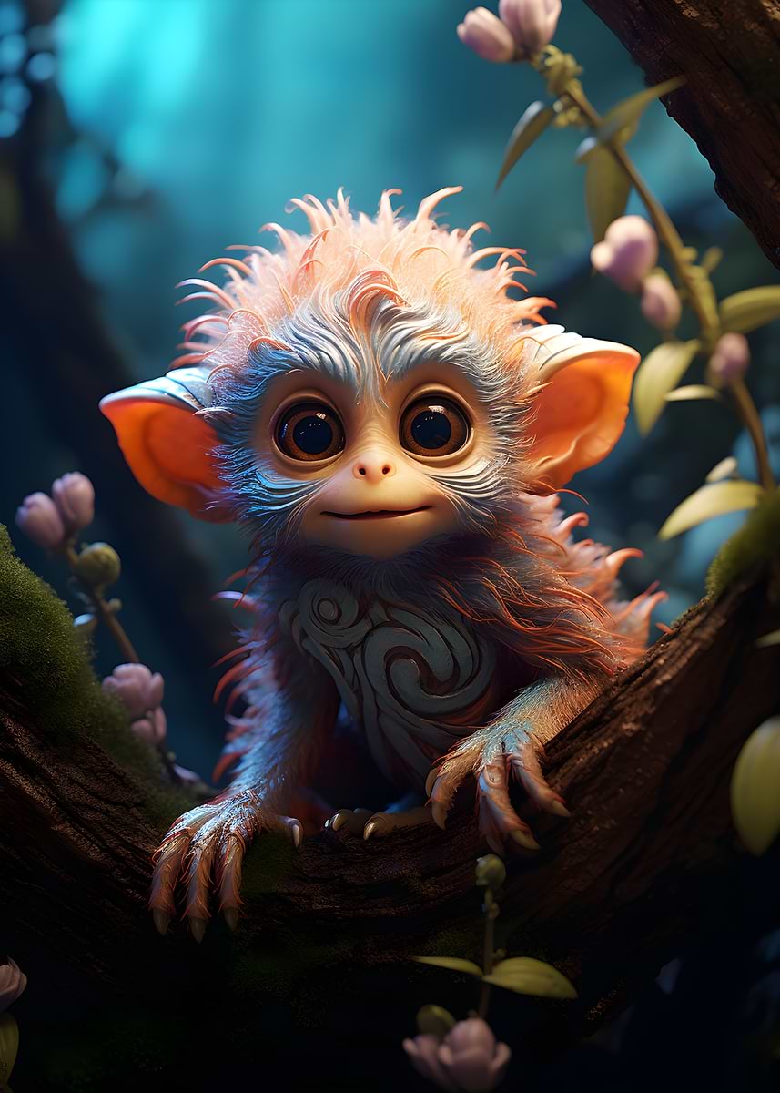 Primate Forest - 森アートポスター A1 Primate Forest - 森アート