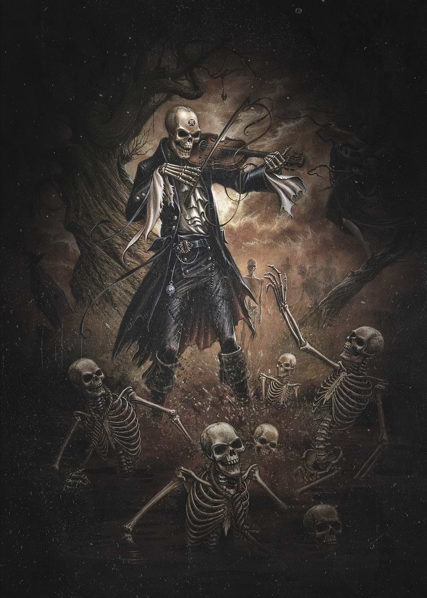 Danse Macabre' Poster, picture, metal print, paint by Alchemy