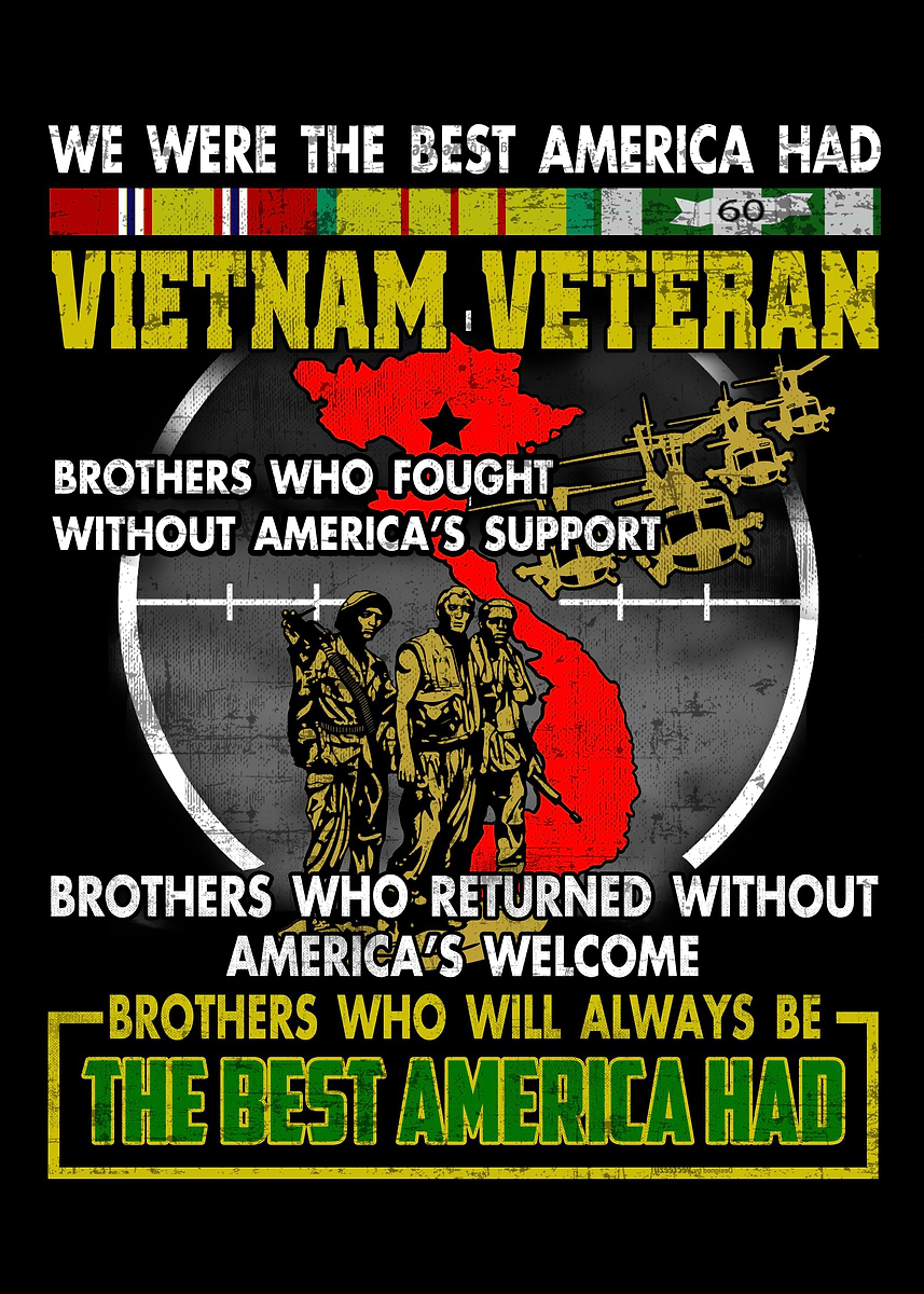 'America Vietnam Veteran' Poster, picture, metal print, paint by ...
