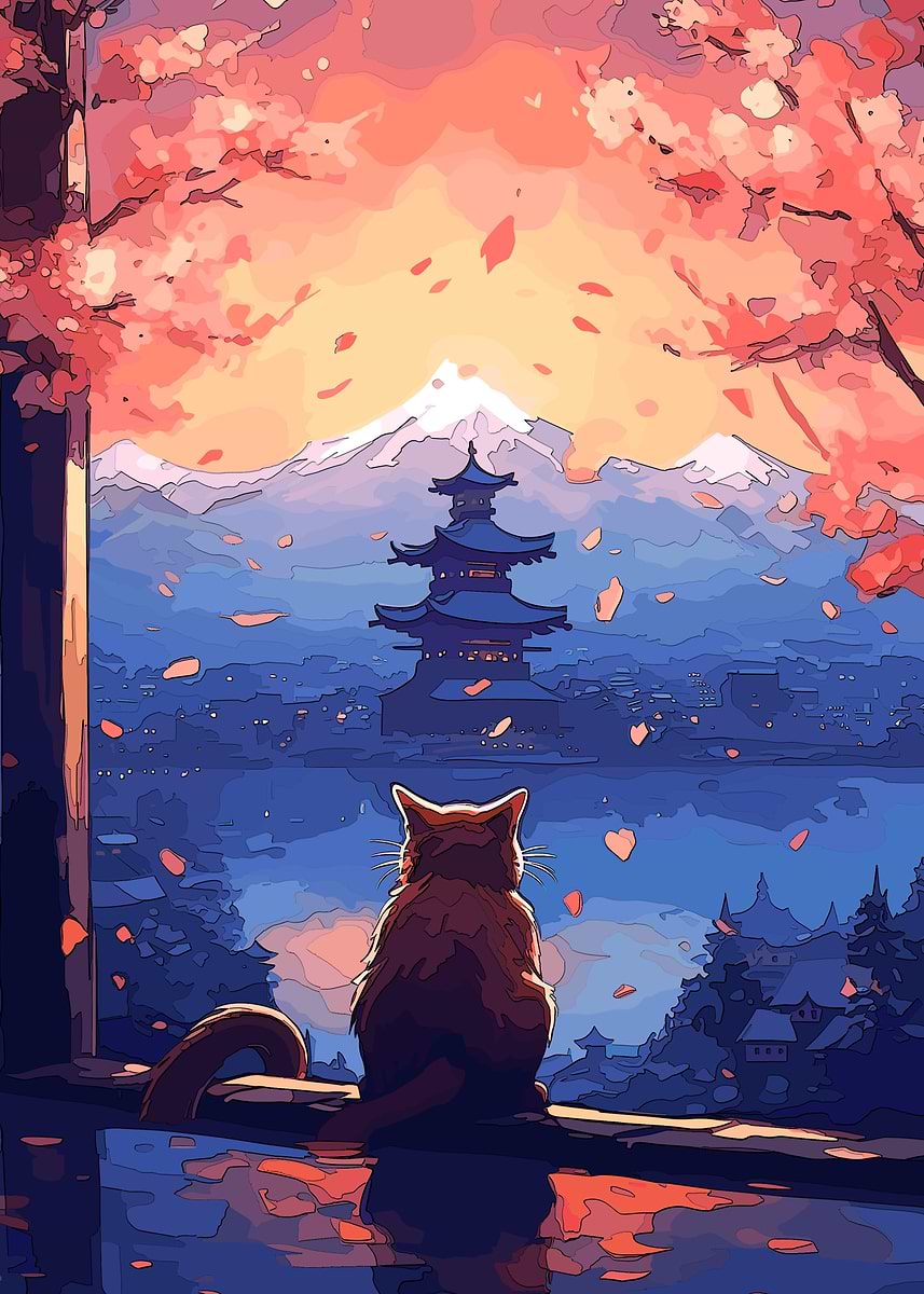 Displate ディスプレイット化け猫　メタルポースター 87f175fa5e857bb2b603c0e6013170