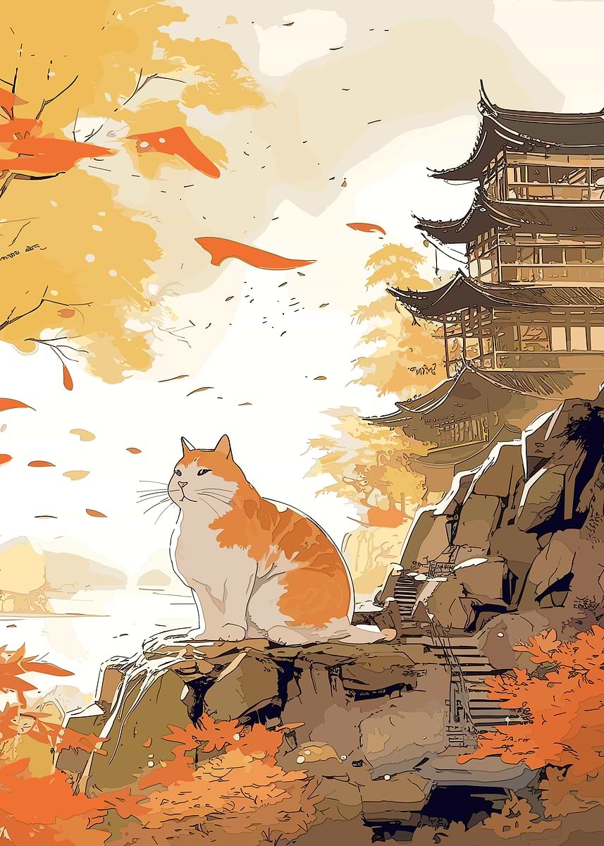 Displate ディスプレイット化け猫　メタルポースター 8438a6275532b2a9d2eb1190800df6