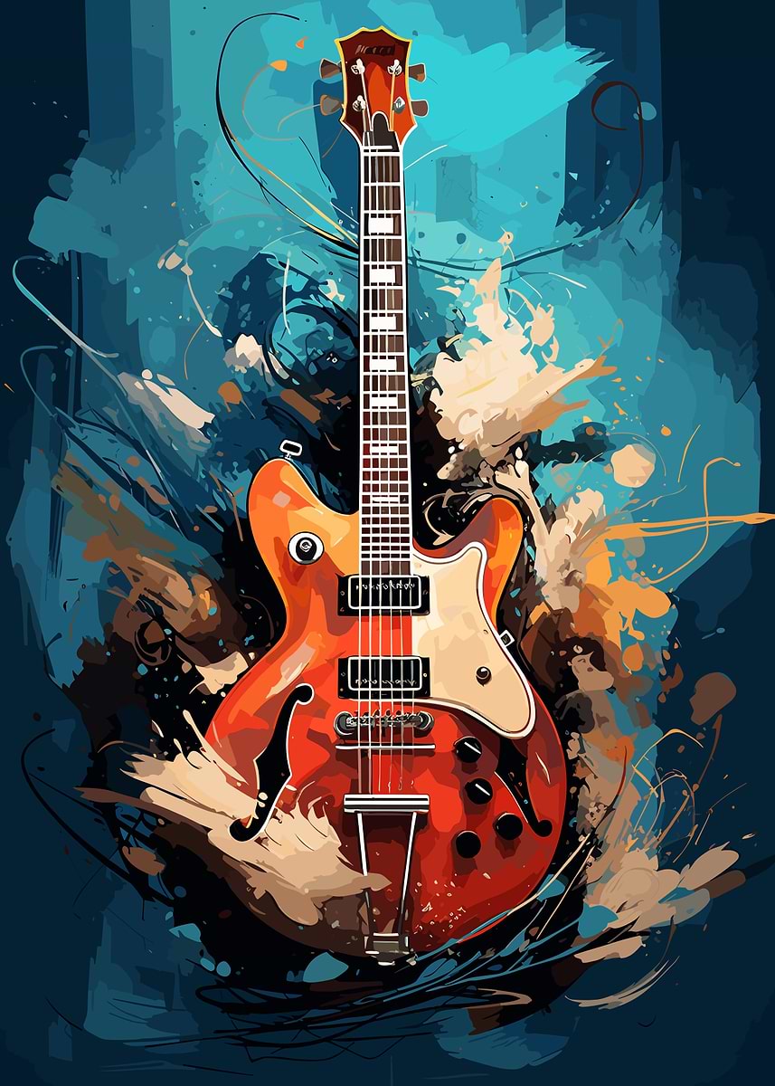 アート・デザイン・音楽 the electric guitar collection Amazon.com: Empire Art Direct Electric Guitar Mixed Media Iron