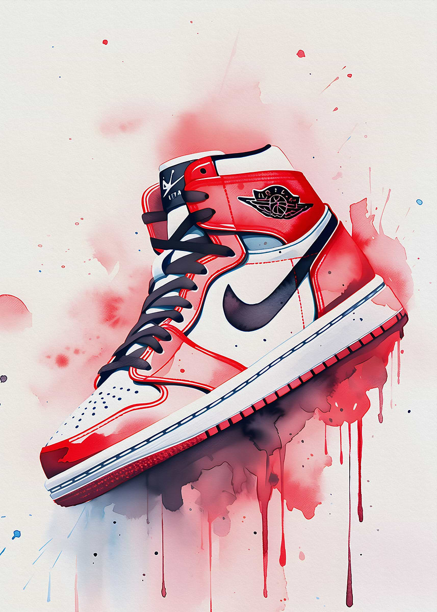 U井T吾 AIR JORDAN 1 ポスター 3枚セット artrA AIR JORDAN 1 CHICAGO GOT 'EM POSTER ART PAINTING PRINT POSTER WALL