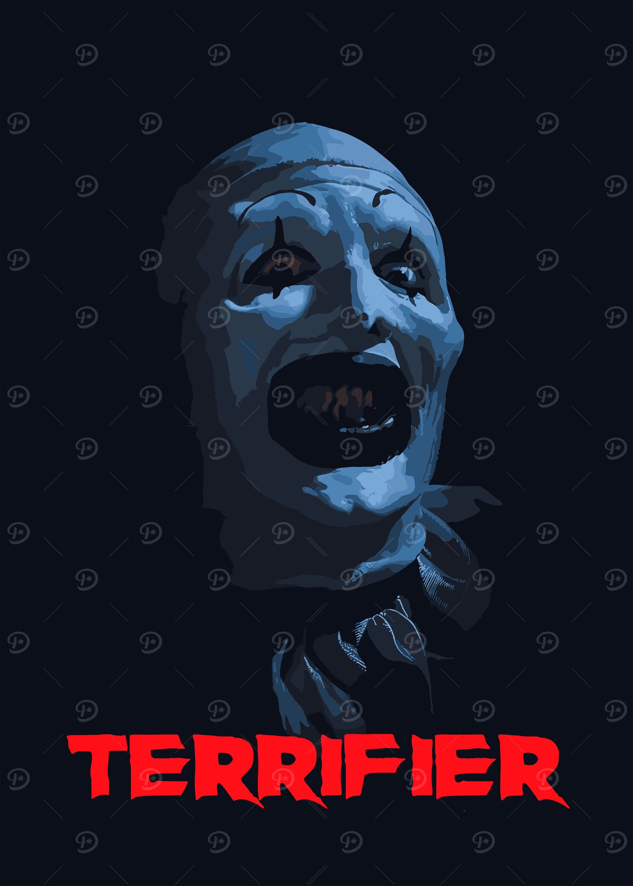 Terrifier' Poster, picture, metal print, paint by Dickie77 | Displate
