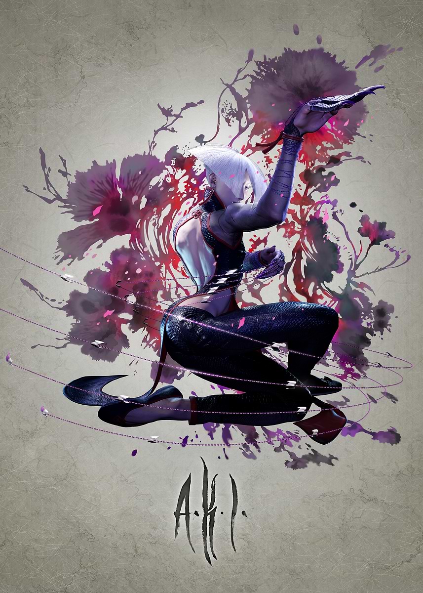 A.K.I.' Poster, picture, metal print, paint by Street Fighter