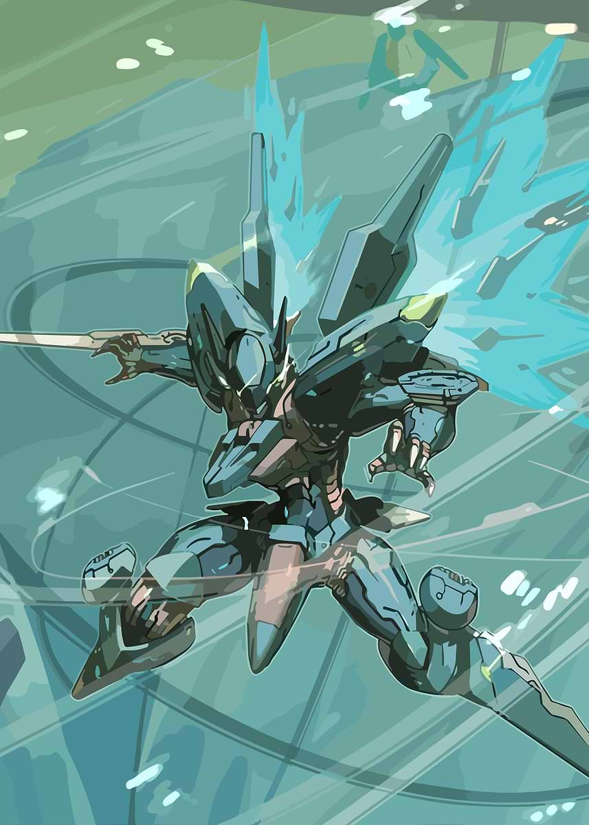 Zone of the Enders' Poster, picture, metal print, paint by Golden
