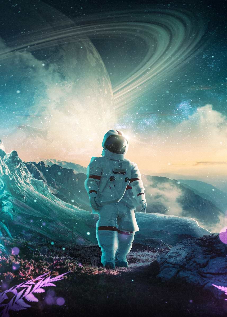 'Alien world' Poster, picture, metal print, paint by CamzArt | Displate