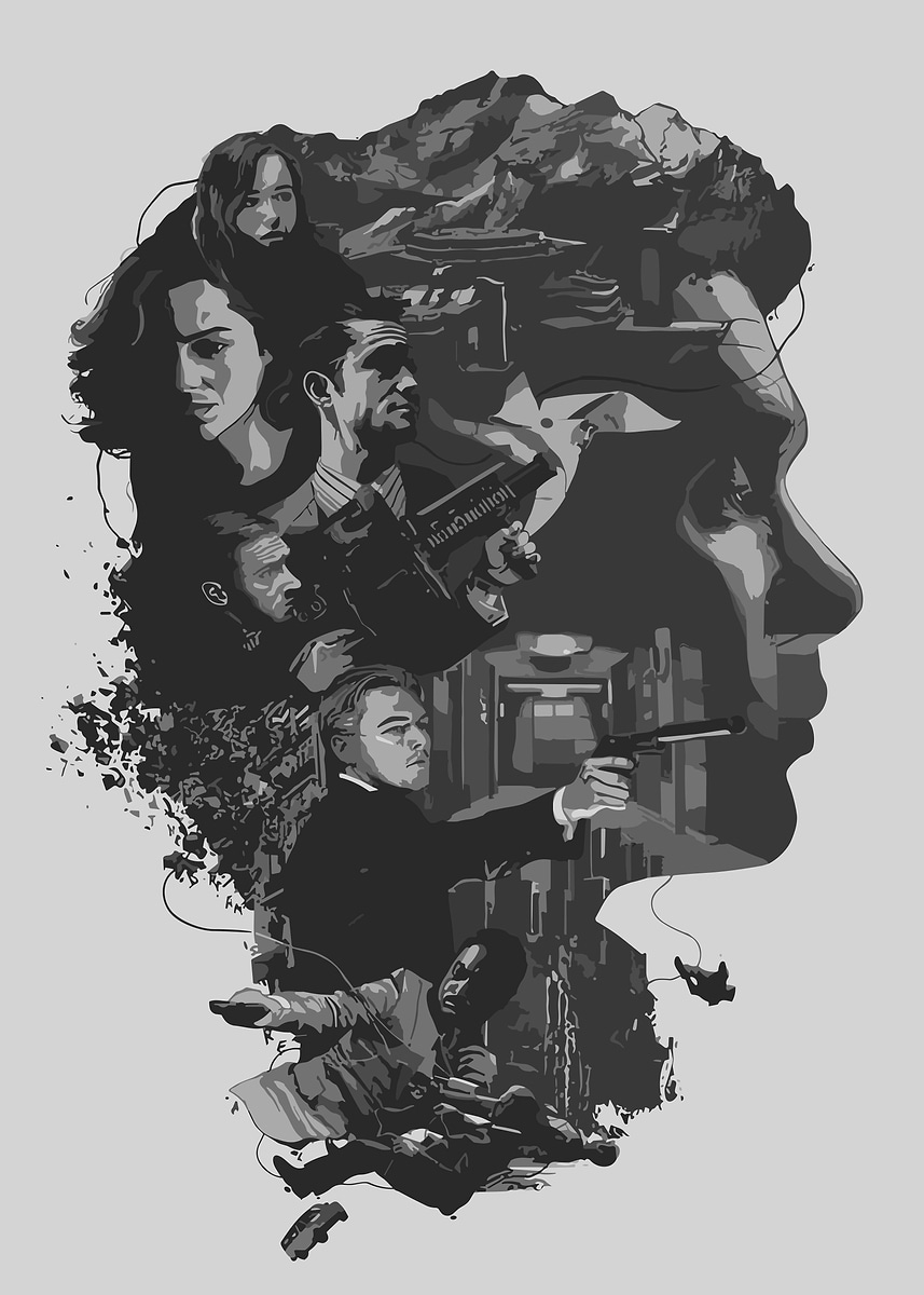 inception' Poster, picture, metal print, paint by Havana Junky