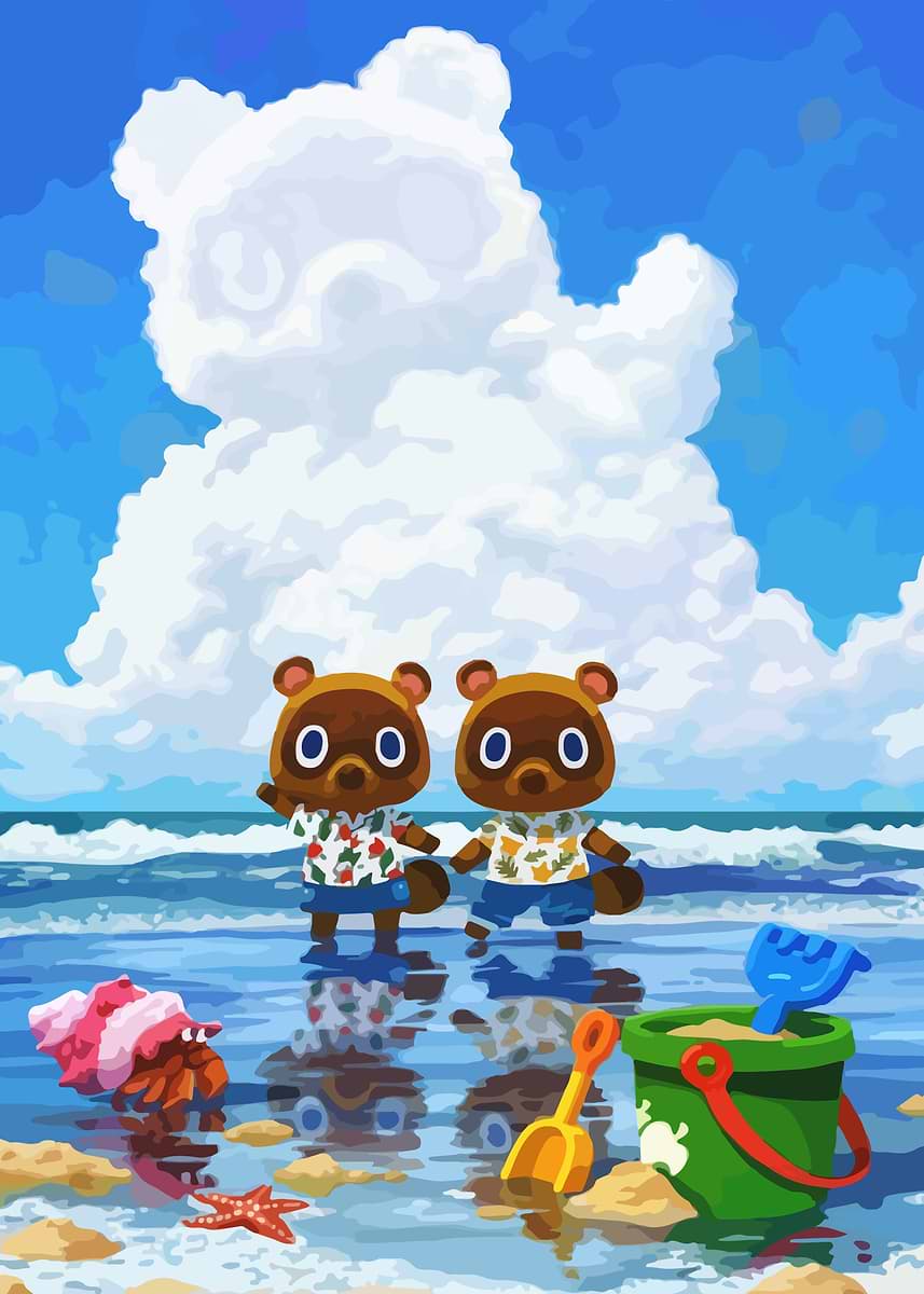 Animal Crossing Official Art Tom Villager NFC Card For Animal