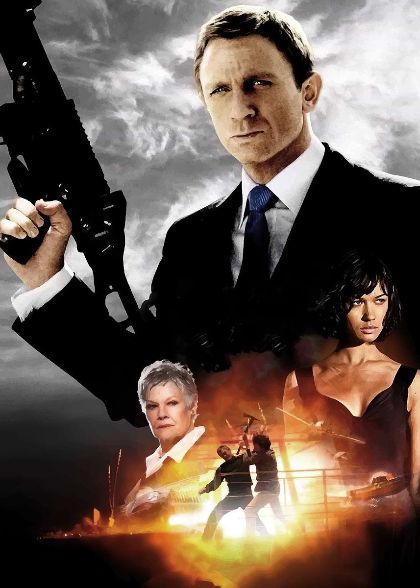 James Bond 007' Poster, picture, metal print, paint by Lokal Super